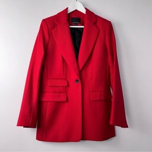 Banana Republic Women’s Red Single-Button Blazer